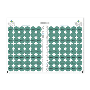 Oil Lock Circle Labels For Dterra Sample Vials (Sheets Of 96) Balance