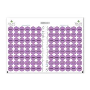Oil Lock Circle Labels For Dterra Sample Vials (Sheets Of 96) Serenity