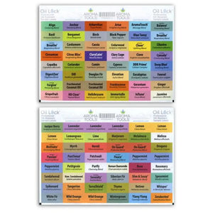 Oil Lock Rectangle Labels for Sample Vials of All doTERRA Oils and Blends April 2018 (Set of 96)