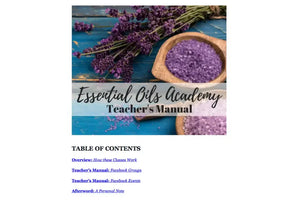 Essential Oils For Special Needs Oil Academy Digital Online Class