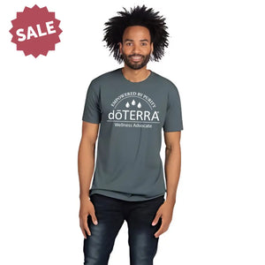 Dt Empowered By Purity With Drops - Unisex Short Sleeve T-Shirt Indigo Blue / Extra Large (Xl)