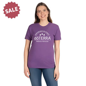Dt Empowered By Purity With Drops - Unisex Short Sleeve T-Shirt Purple Rush / Small (S)
