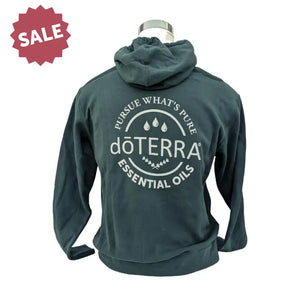 Doterra®: Pursue Whats Pure Lightweight Hoodie Alpine Green / Small (S)