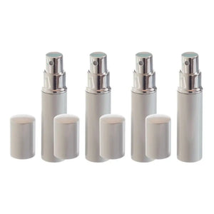 10 Ml Deluxe Silver-Tone Misting Spray Bottle (Pack Of 4)