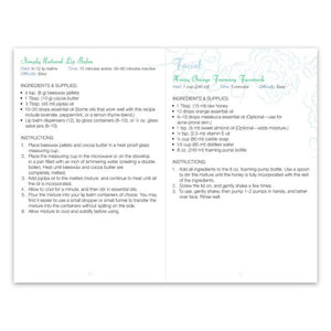 The Essential Woman Recipe Booklet With Labels