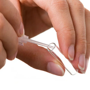 1/6 Dram Clear Glass Sample Vials And Dabber Caps With Clips (Pack Of 12)