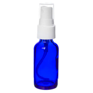 1 Oz. Blue Glass Bottles And Misting Sprayers (Pack Of 6) White