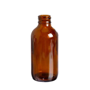 4 Oz. Amber Glass Bottle (24-400 Neck Size)
