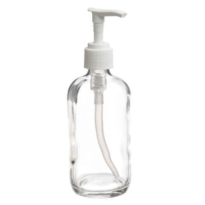 8 oz. Clear Glass Bottle with Pump