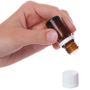 5 Ml Amber Glass Vials And Euro-Style Caps With Orifice Reducers (Pack Of 6)