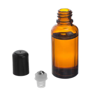 Patent-Pending Springlock Stainless Steel Rollers With Lids For Standard Essential Oil Vials (Pack