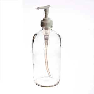 16 oz. Clear Glass Bottle with Pump