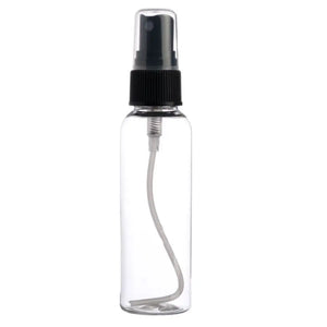 2 Oz. Plastic Bottle With Black Misting Sprayer Clear
