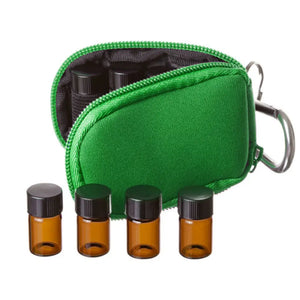 Aroma Ready Key Chain Case With 8 Sample Vials (5/8 Dram) Apple Green