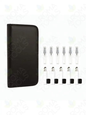 4 Ml Sample Clutch With Spray And Roll-Ons (Holds 12 Vials) Black