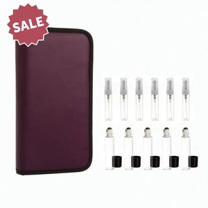 4 Ml Sample Clutch With Spray And Roll-Ons (Holds 12 Vials) Purple