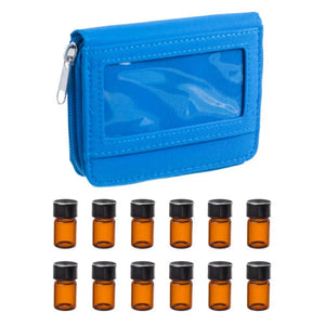Sample Case With 12 Vials (5/8 Dram) Sky Blue