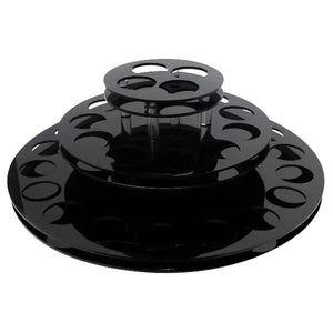 3-Tier Acrylic Display Carousel (Holds 33 Large Vials)