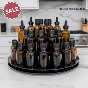 3-Tier Acrylic Display Carousel (Holds 33 Large Vials)