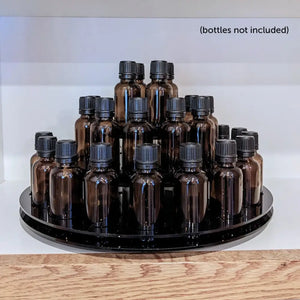 3-Tier Acrylic Display Carousel (Holds 33 Large Vials)