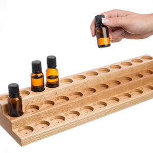 3-Tier Oak Display Riser (Holds 36 Vials)