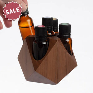 Wooden Geometric 15 Ml Display Riser (Holds 5 Vials)