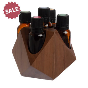 Wooden Geometric 15 Ml Display Riser (Holds 5 Vials)