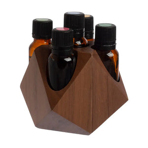 Wooden Geometric 15 Ml Display Riser (Holds 5 Vials)