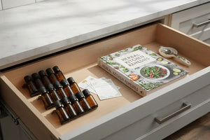 3-Row Plastic Essential Oil Tray (Holds 15 Vials) THREE SHELVES INCLUDED