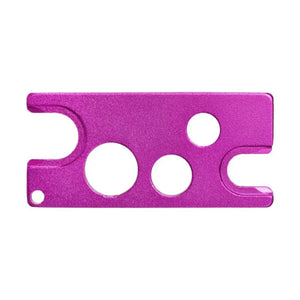 Long Metal Oil Key For Orifice Reducers And Roll-On Fitments Purple