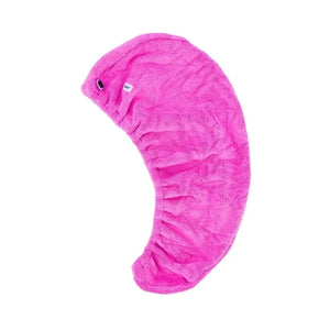 Hair Drying Turban Pink
