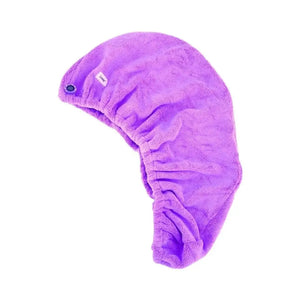 Hair Drying Turban Purple