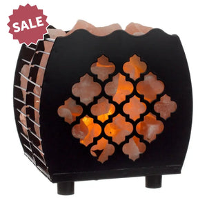 Himalayan Salt Lamp Basket Moroccan - Cut Hybrid