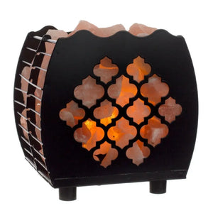 Himalayan Salt Lamp Basket Moroccan - Cut Hybrid
