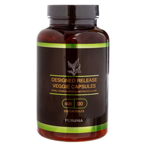 Design-Release, Large Size-00, Empty Vegetarian Capsules (225 Count)