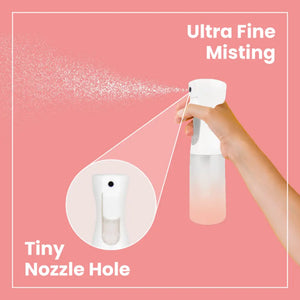 Gradient Misting Bottle with White Spray Top