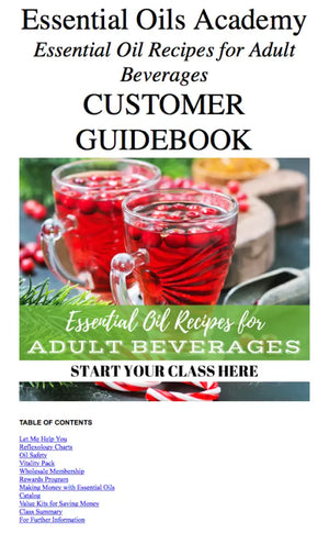 Essential Oil Recipes For Adult Beverages Academy Digital Online Class