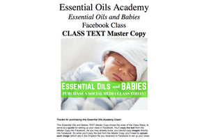 Essential Oils And Babies Oil Academy Digital Online Class