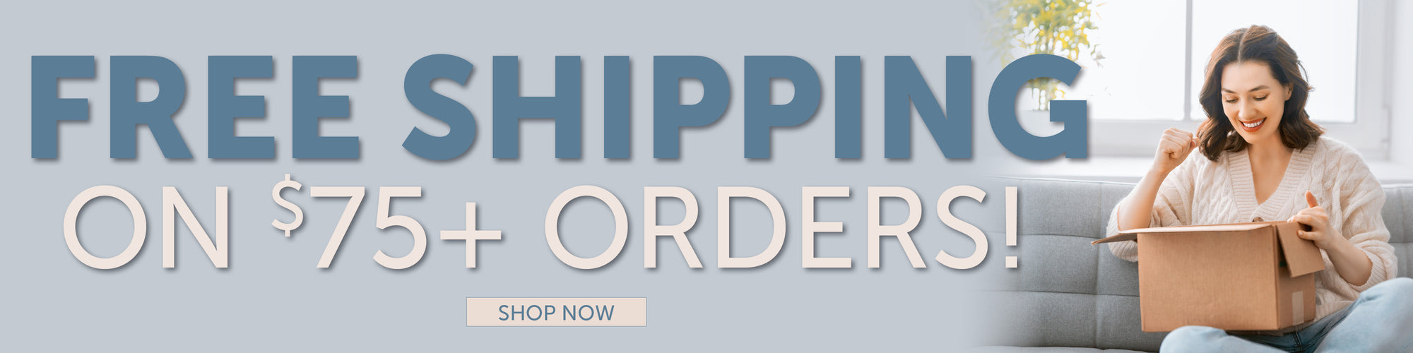 Free U.S. shipping available on orders over $75