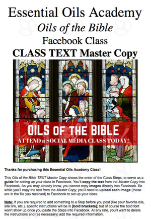 Oils For The Bible Essential Oil Academy Digital Online Class