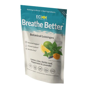 ’Breathe Better’ Botanical Lozenges with Organic Lemon Lime Peppermint Nettle Leaf & Lavender