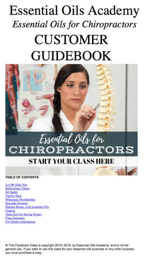 Essential Oils For Chiropractors Oil Academy Digital Online Class