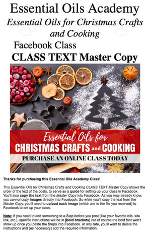 Essential Oils For Christmas Crafts And Cooking Oil Academy Digital Online Class