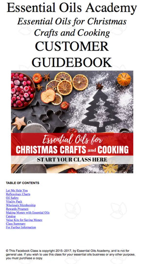 Essential Oils For Christmas Crafts And Cooking Oil Academy Digital Online Class