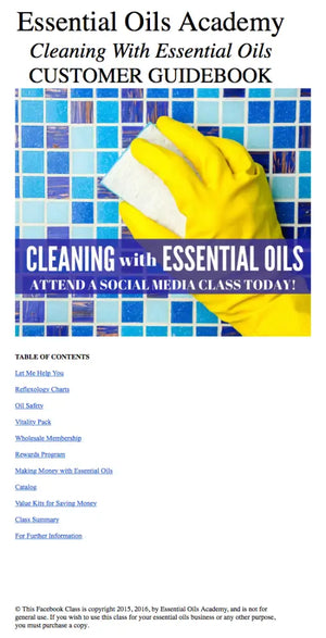 Cleaning With Essential Oils Oil Academy Digital Online Class