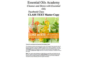 Cleanse And Detox With Essential Oils Oil Academy Digital Online Class