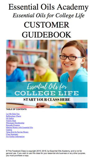 Essential Oils For College Life Oil Academy Digital Online Class