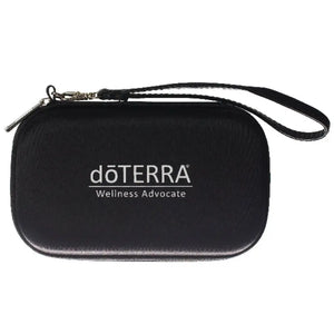 doTERRA Branded Wristlet Hard Shell Roll-on Travel Case (Holds 6 - 10 ml Roll-ons) Aroma Ready™ Black
