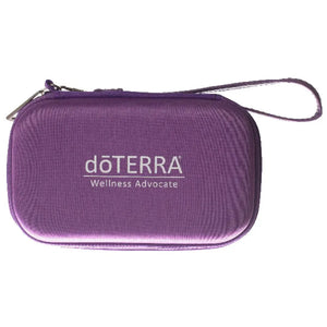 doTERRA Branded Wristlet Hard Shell Roll-on Travel Case (Holds 6 - 10 ml Roll-ons) Aroma Ready™ Purple
