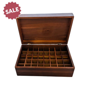 Acacia Wood Doterra Essential Oils Box (Holds 40 Vials) - Clearanced With Minor Scratching And